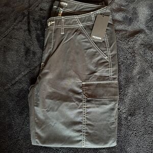 True Religion Black Jeans with White Stitching